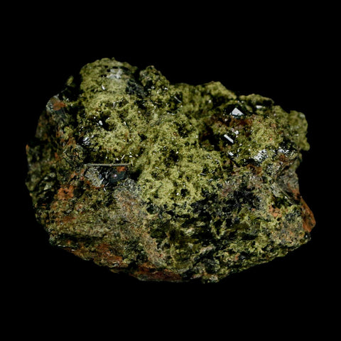 2.1" Rough Deep Green Epidote Crystal Quartz Mineral Specimen Canete Province Peru - Fossil Age Minerals