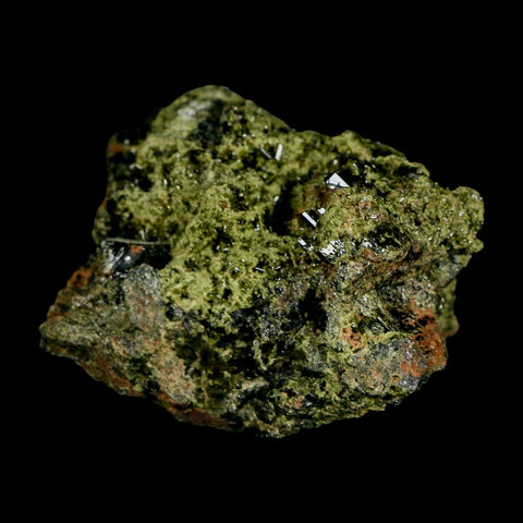 2.1" Rough Deep Green Epidote Crystal Quartz Mineral Specimen Canete Province Peru - Fossil Age Minerals