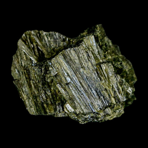 1.5" Rough Deep Green Epidote Crystal Quartz Mineral Specimen Canete Province Peru - Fossil Age Minerals