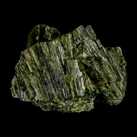 1.5" Rough Deep Green Epidote Crystal Quartz Mineral Specimen Canete Province Peru - Fossil Age Minerals