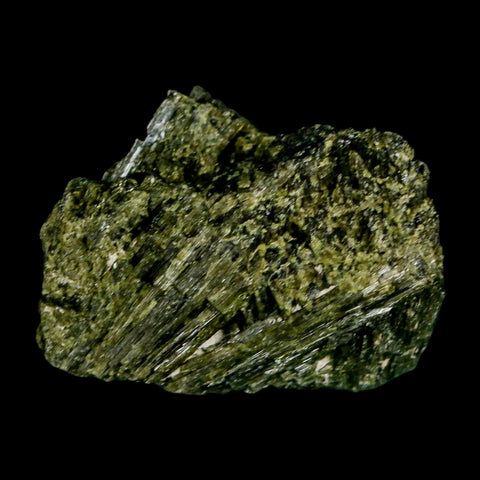 1.5" Rough Deep Green Epidote Crystal Quartz Mineral Specimen Canete Province Peru - Fossil Age Minerals