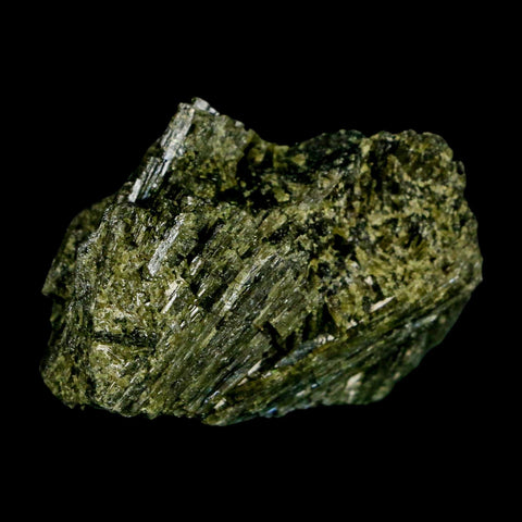 1.5" Rough Deep Green Epidote Crystal Quartz Mineral Specimen Canete Province Peru - Fossil Age Minerals