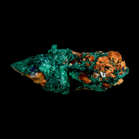 3.9" Dark Green Malachite Crystal Mineral Specimen Tiznit Province Morocco - Fossil Age Minerals