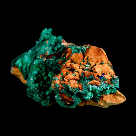 3.9" Dark Green Malachite Crystal Mineral Specimen Tiznit Province Morocco - Fossil Age Minerals