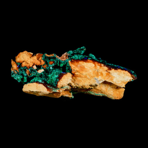 3.9" Dark Green Malachite Crystal Mineral Specimen Tiznit Province Morocco - Fossil Age Minerals