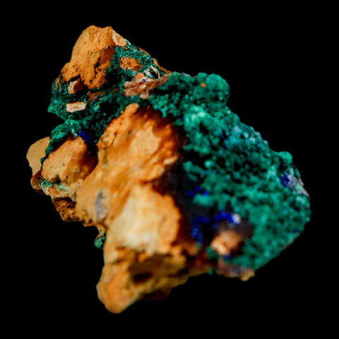 3.9" Dark Green Malachite Crystal Mineral Specimen Tiznit Province Morocco - Fossil Age Minerals