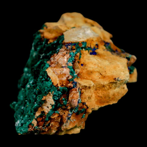 3" Dark Green Malachite Crystal Mineral Specimen On Rock Tiznit Province Morocco - Fossil Age Minerals