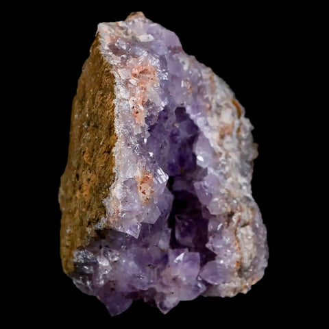 4.3" Rough Purple Amethyst Crystal Cluster Mineral Specimen Morocco - Fossil Age Minerals