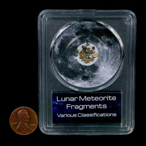 Moon Rock Lunar Meteorite Fragments Various Classifications Outer Space COA