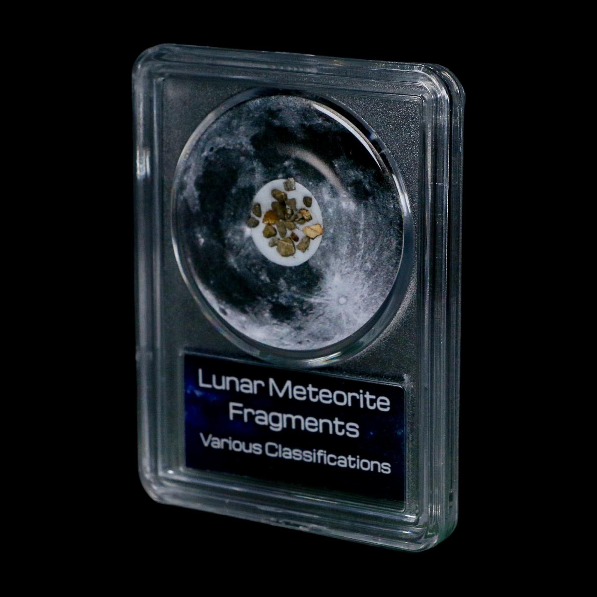 Moon Rock Lunar Meteorite Fragments Various Classifications Outer Space COA - Fossil Age Minerals
