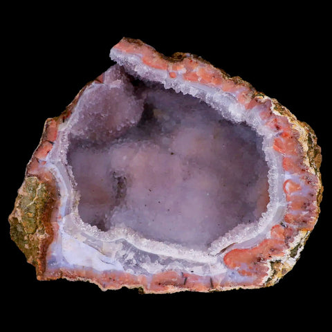 5.1" Rough Amethyst Geode Crystal Cluster Mineral Specimen Morocco - Fossil Age Minerals