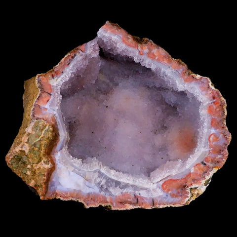 5.1" Rough Amethyst Geode Crystal Cluster Mineral Specimen Morocco - Fossil Age Minerals