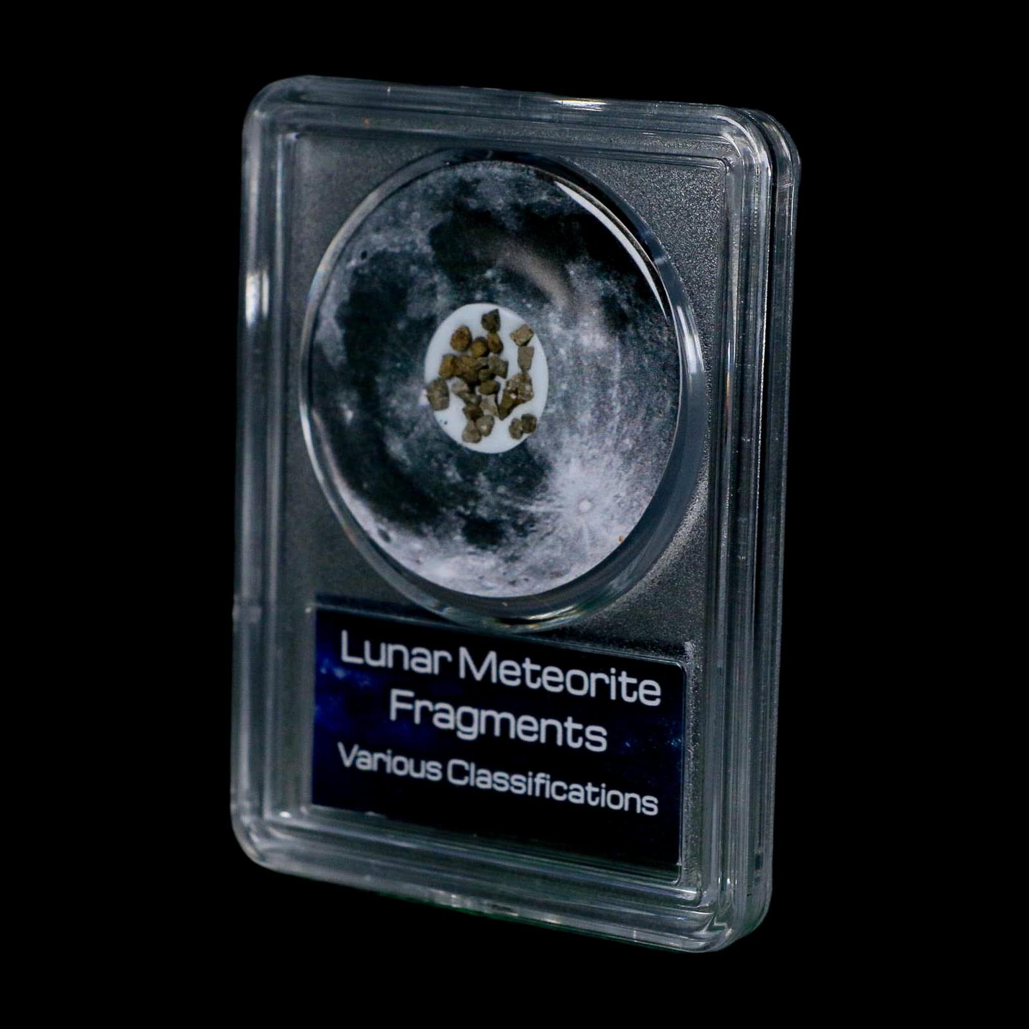 Moon Rock Lunar Meteorite Fragments Various Classifications Outer Space COA - Fossil Age Minerals