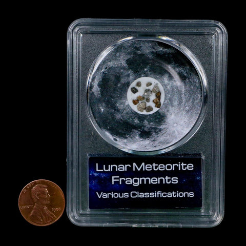 Moon Rock Lunar Meteorite Fragments Various Classifications Outer Space COA