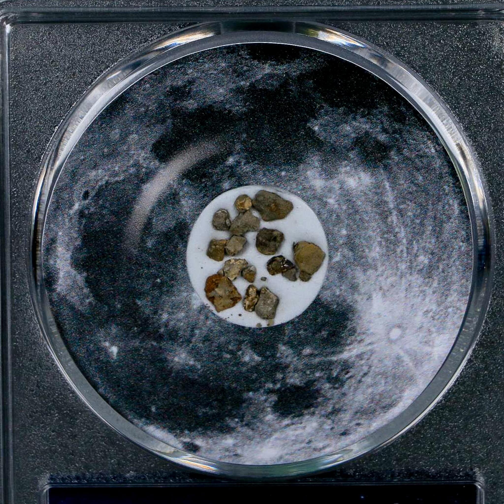 Moon Rock Lunar Meteorite Fragments Various Classifications Outer Space COA - Fossil Age Minerals