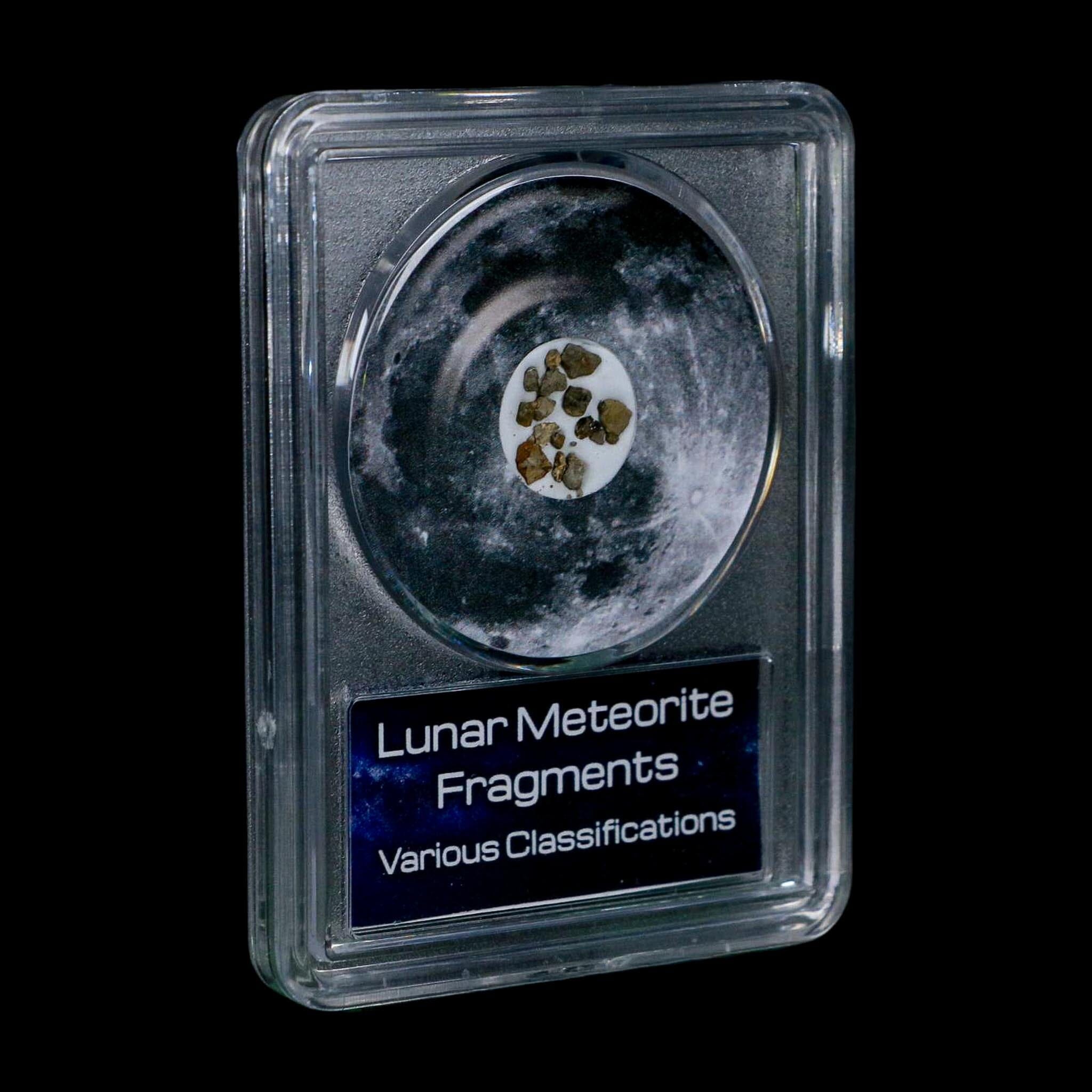 Moon Rock Lunar Meteorite Fragments Various Classifications Outer Space COA - Fossil Age Minerals