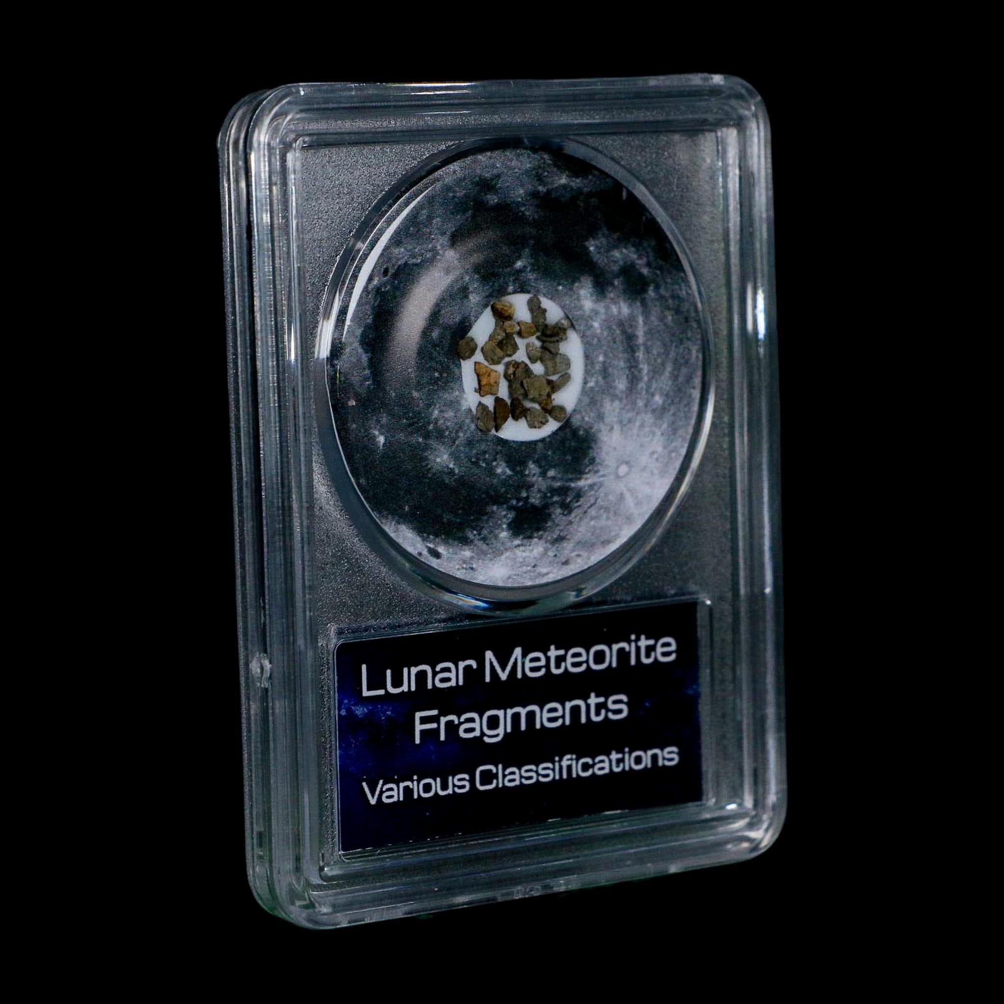 Moon Rock Lunar Meteorite Fragments Various Classifications Outer Space COA - Fossil Age Minerals