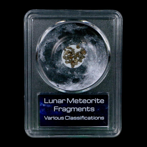 Moon Rock Lunar Meteorite Fragments Various Classifications Outer Space COA