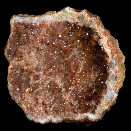 6.1" Rough Amethyst Geode Crystal Cluster Mineral Specimen Morocco