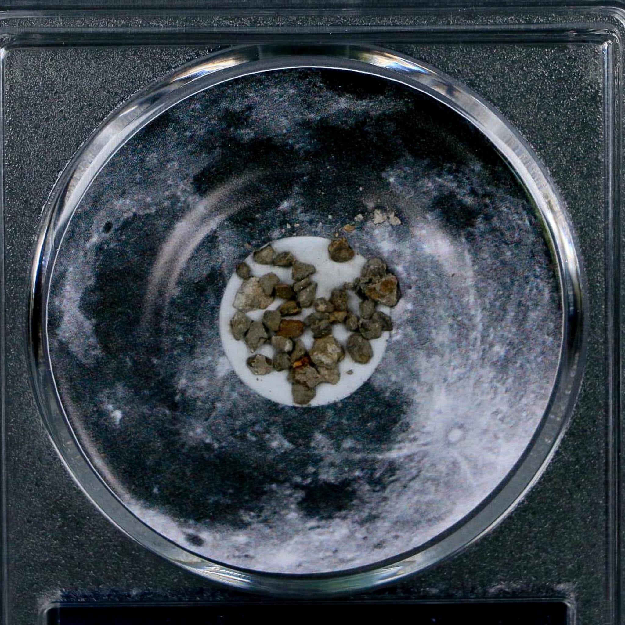 Moon Rock Lunar Meteorite Fragments Various Classifications Outer Space COA - Fossil Age Minerals