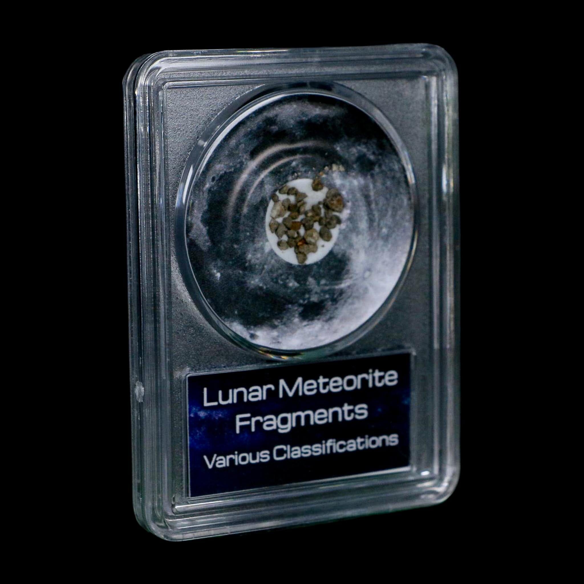 Moon Rock Lunar Meteorite Fragments Various Classifications Outer Space COA - Fossil Age Minerals
