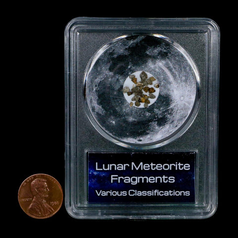 Moon Rock Lunar Meteorite Fragments Various Classifications Outer Space COA