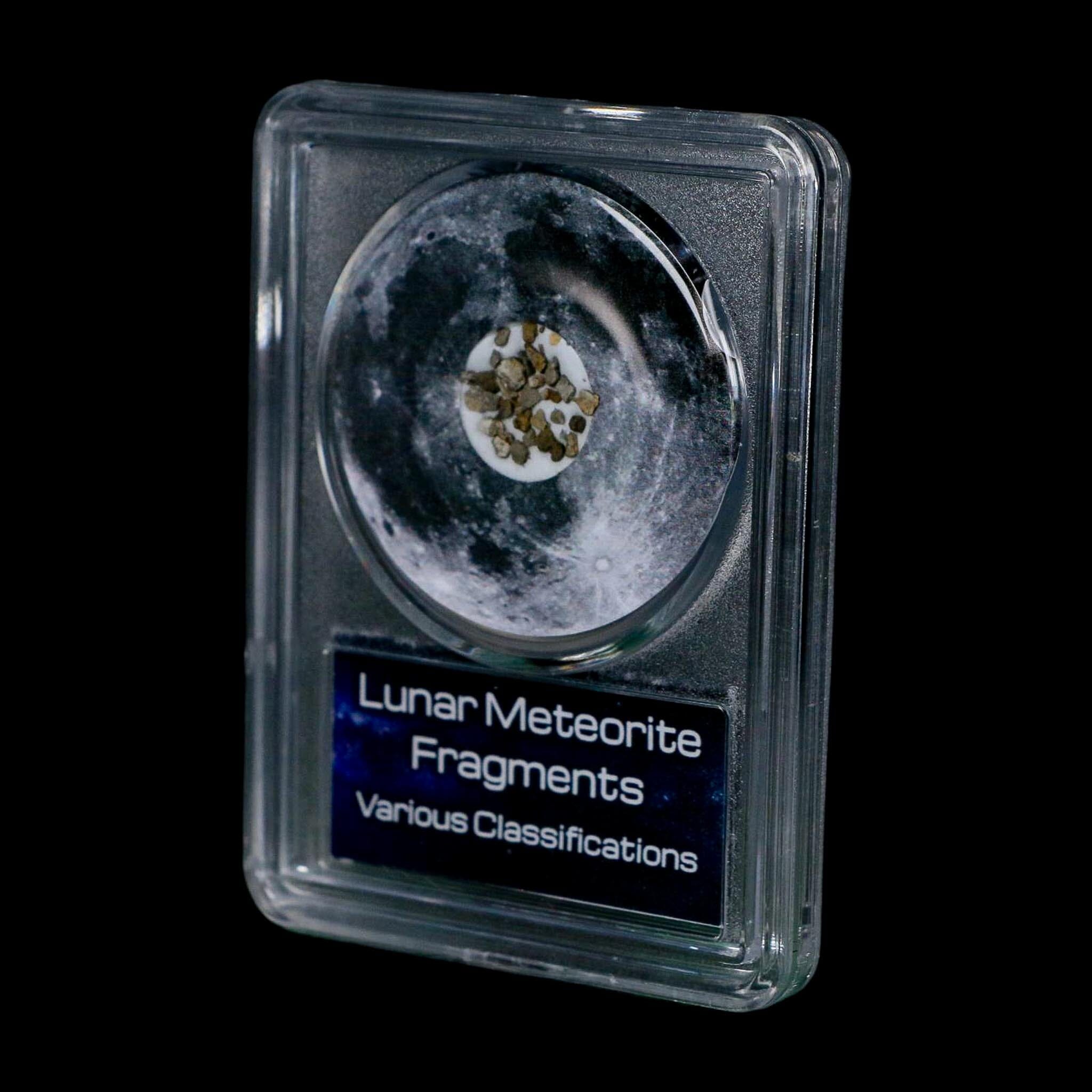 Moon Rock Lunar Meteorite Fragments Various Classifications Outer Space COA - Fossil Age Minerals