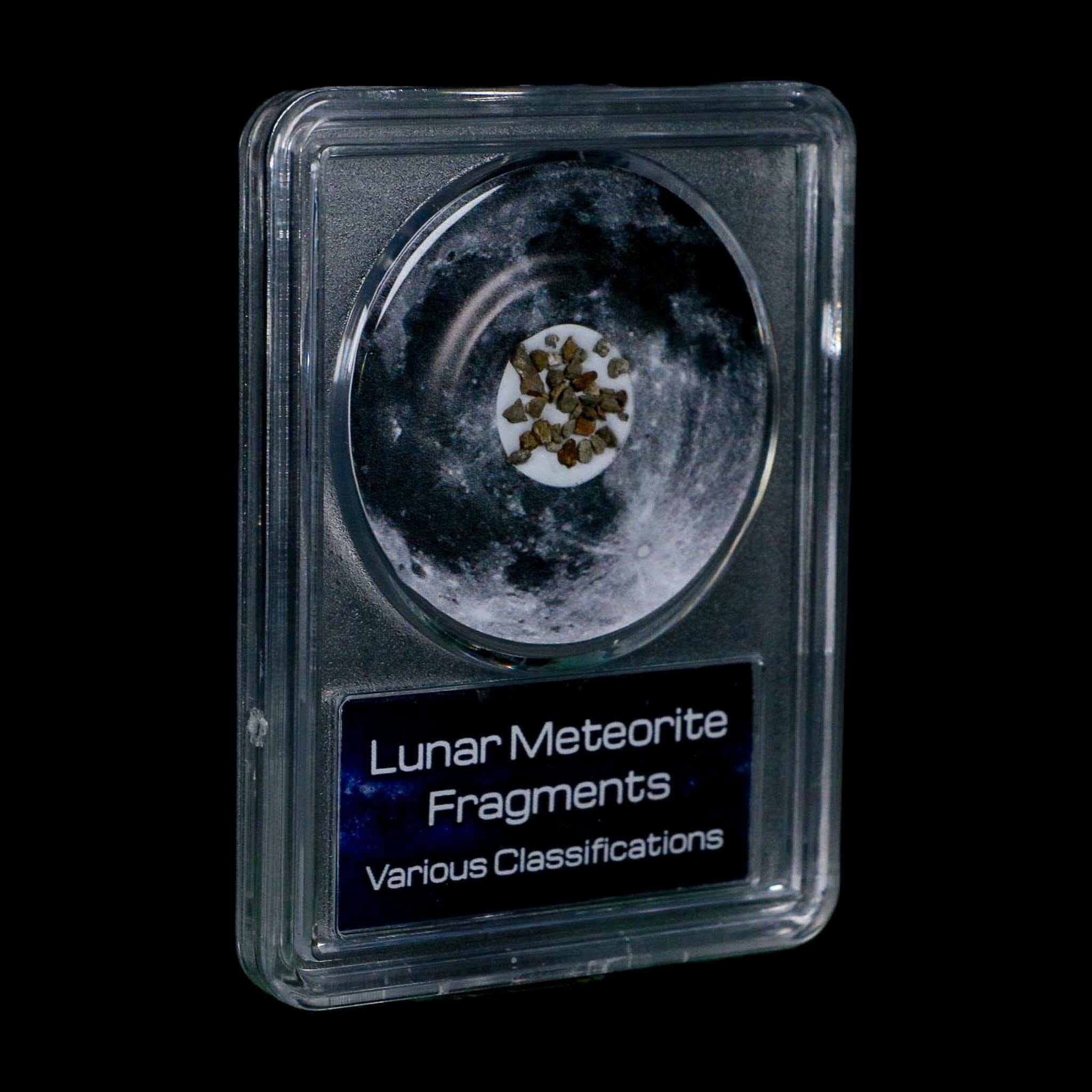 Moon Rock Lunar Meteorite Fragments Various Classifications Outer Space COA - Fossil Age Minerals