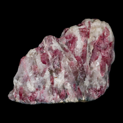 3.4" Natural Rough Pink Tourmaline on Crystal Quartz Mineral Specimen Brazil - Fossil Age Minerals