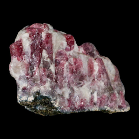 3.4" Natural Rough Pink Tourmaline on Crystal Quartz Mineral Specimen Brazil - Fossil Age Minerals