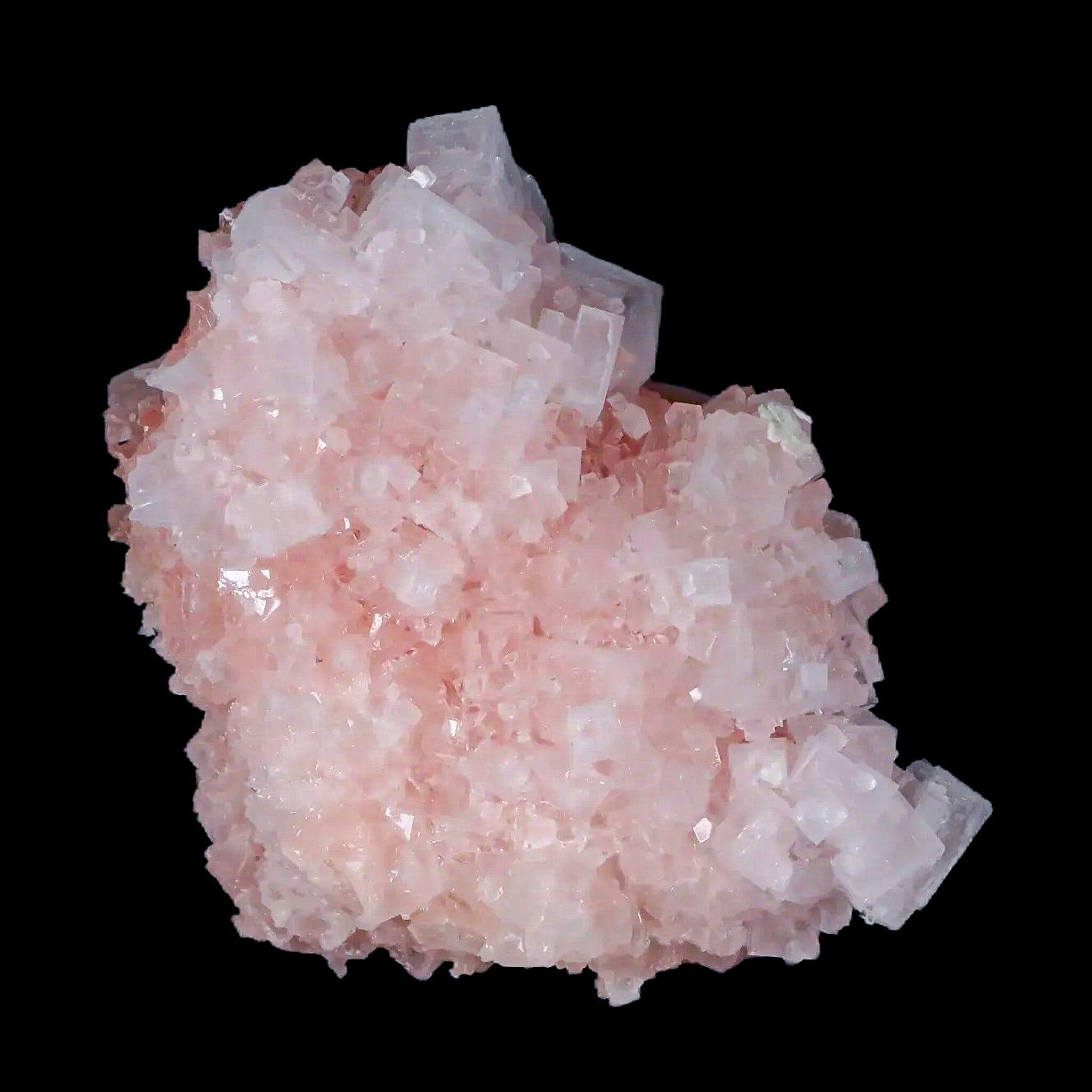 3.8" Quality Pink Halite Salt Crystals Cluster Mineral Trona, CA Searles Lake - Fossil Age Minerals