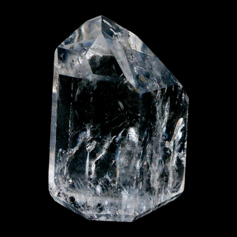 2.1" Crackle Crystal Quartz Tower Point Mineral Specimen Self Standing Brazil - Fossil Age Minerals