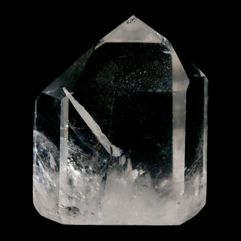 1.9" Crackle Crystal Quartz Tower Point Mineral Specimen Self Standing Brazil