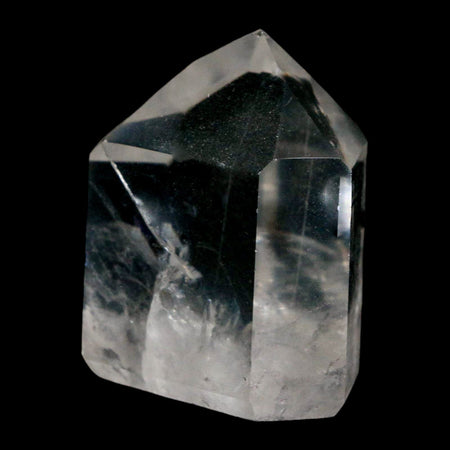 1.9" Crackle Crystal Quartz Tower Point Mineral Specimen Self Standing Brazil