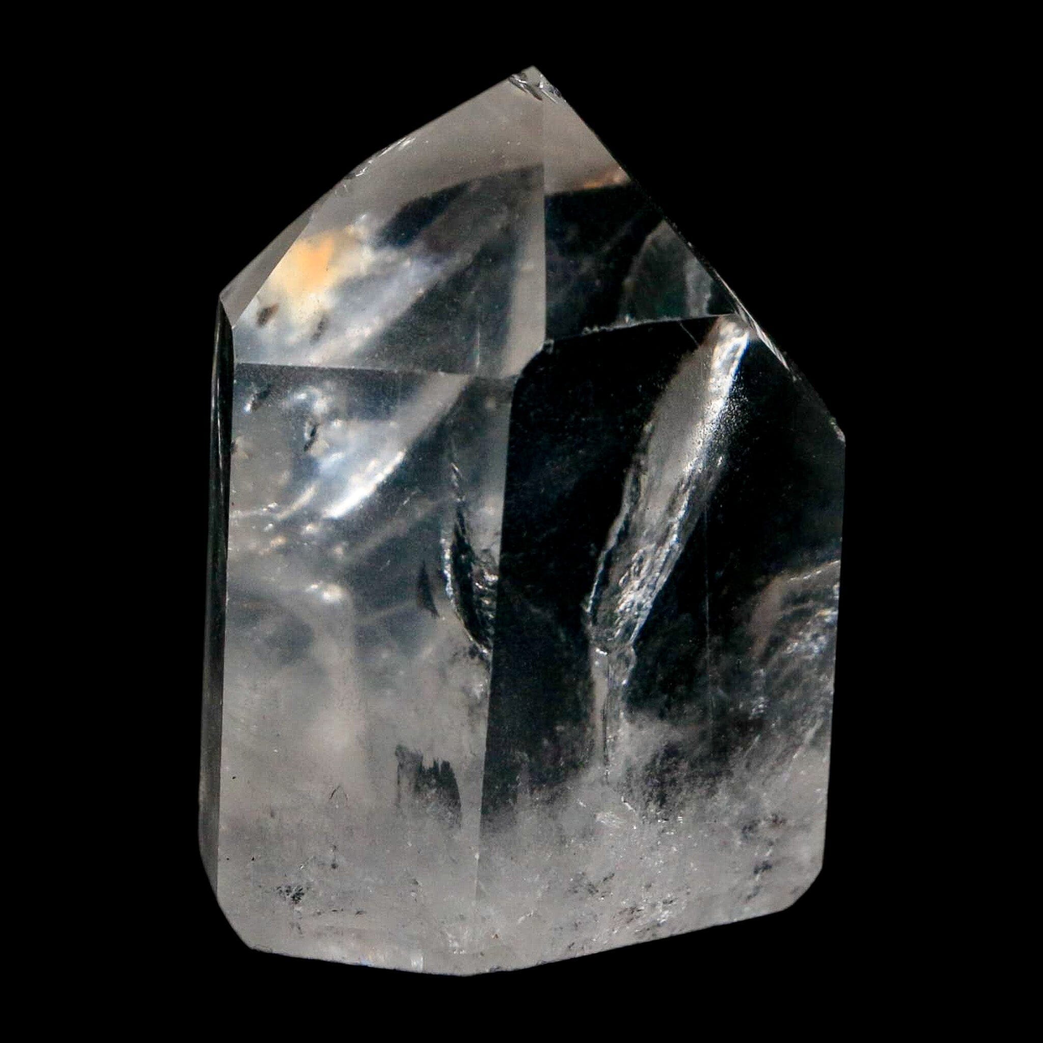 1.9" Crackle Crystal Quartz Tower Point Mineral Specimen Self Standing Brazil - Fossil Age Minerals