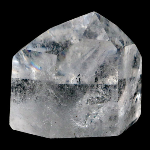 2" Crackle Crystal Quartz Tower Point Mineral Specimen Self Standing Brazil - Fossil Age Minerals