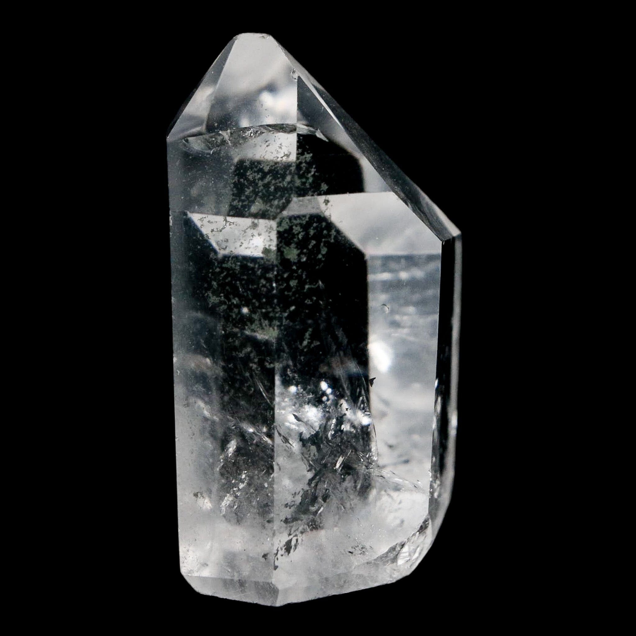 1.7" Crackle Crystal Quartz Tower Point Mineral Specimen Self Standing Brazil - Fossil Age Minerals