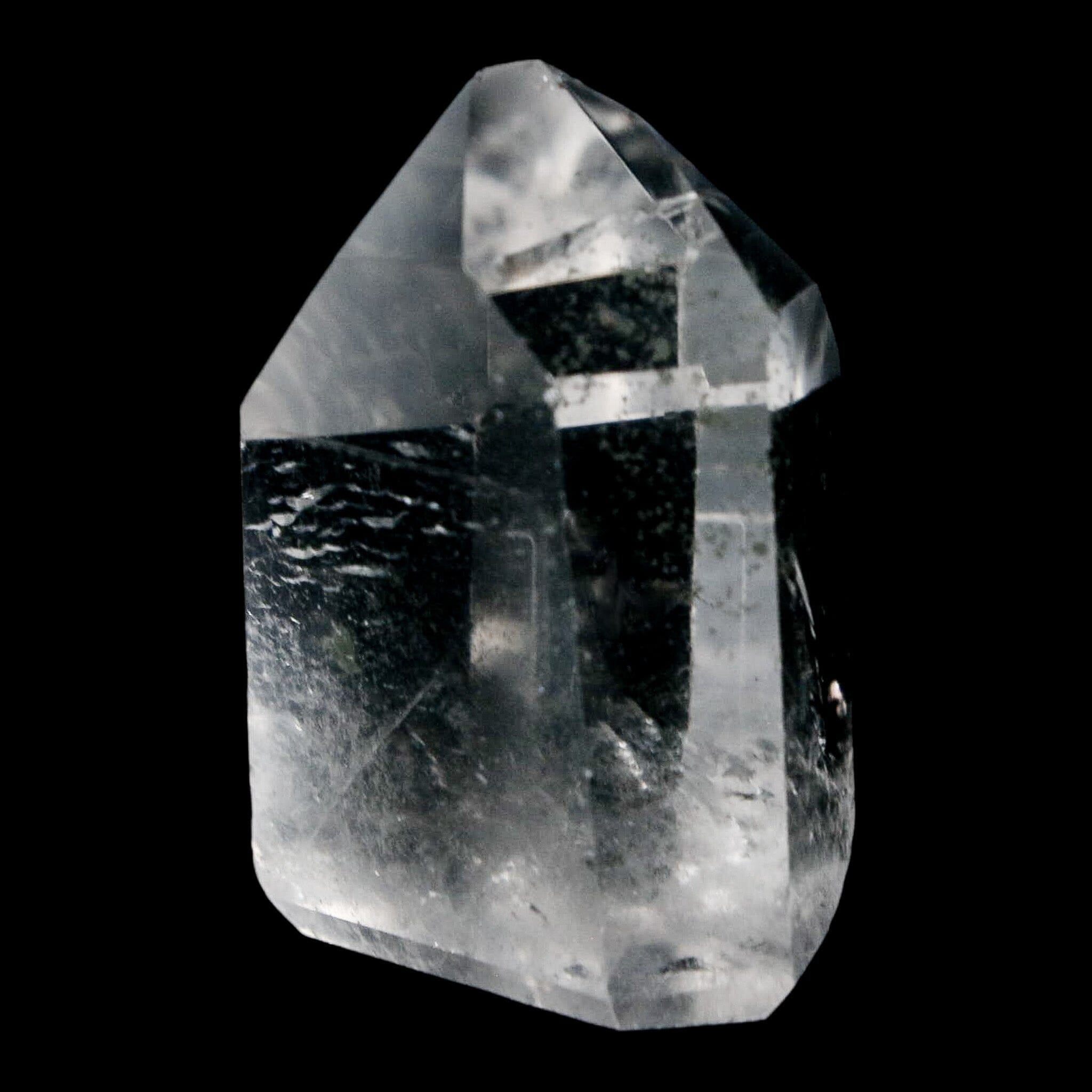 1.7" Crackle Crystal Quartz Tower Point Mineral Specimen Self Standing Brazil - Fossil Age Minerals