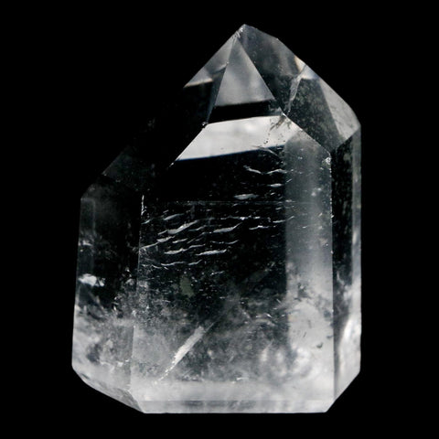 1.7" Crackle Crystal Quartz Tower Point Mineral Specimen Self Standing Brazil - Fossil Age Minerals
