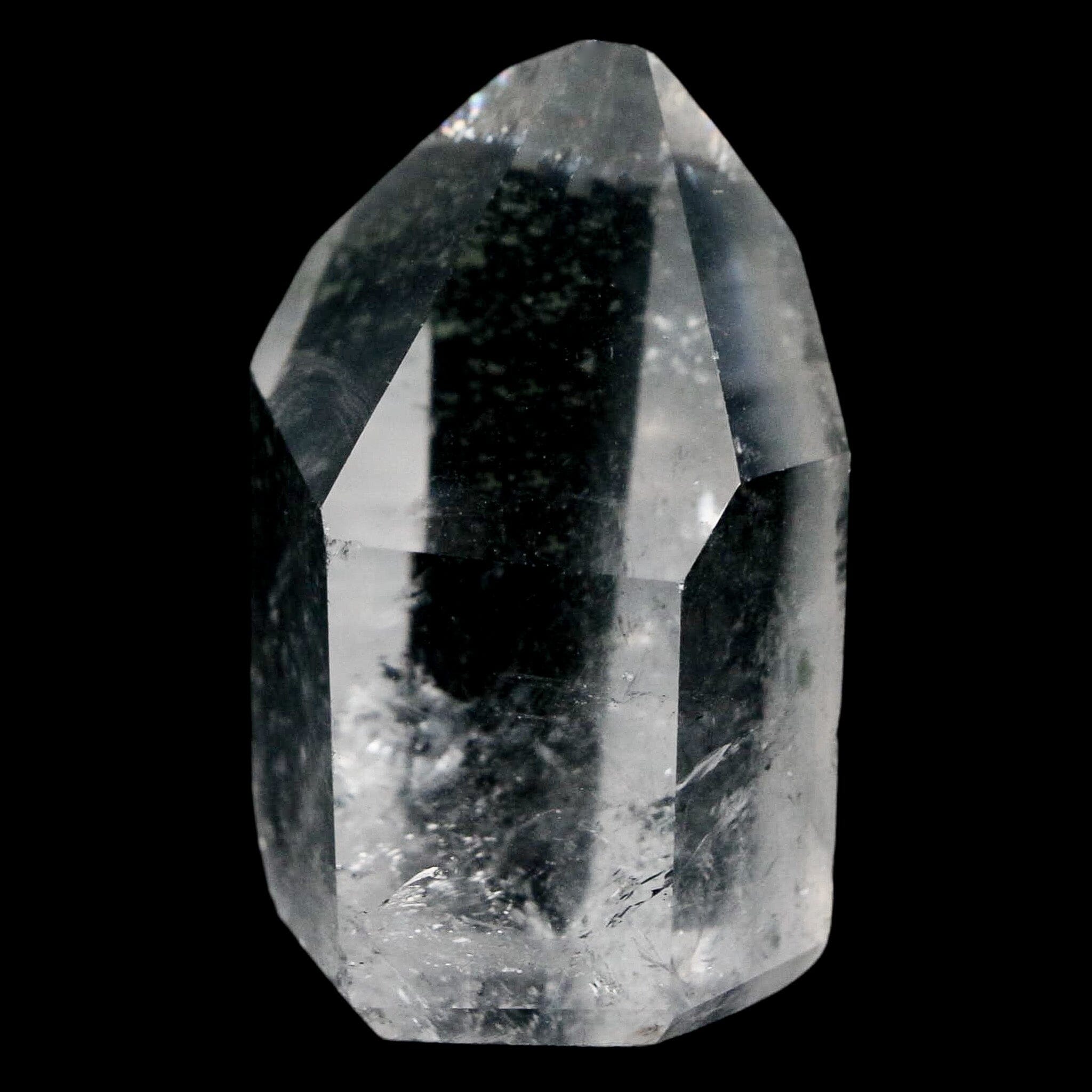 1.7" Crackle Crystal Quartz Tower Point Mineral Specimen Self Standing Brazil - Fossil Age Minerals