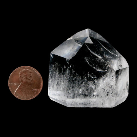 1.7" Crackle Crystal Quartz Tower Point Mineral Specimen Self Standing Brazil - Fossil Age Minerals