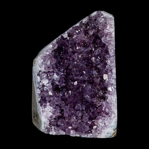 4.1" Rough Purple Amethyst Crystal Cluster Mineral Specimen Brazil Self Standing - Fossil Age Minerals