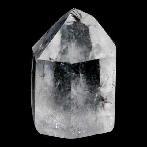 1.7" Crackle Crystal Quartz Tower Point Mineral Specimen Self Standing Brazil - Fossil Age Minerals