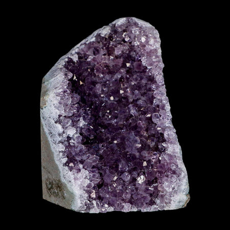 4.1" Rough Purple Amethyst Crystal Cluster Mineral Specimen Brazil Self Standing