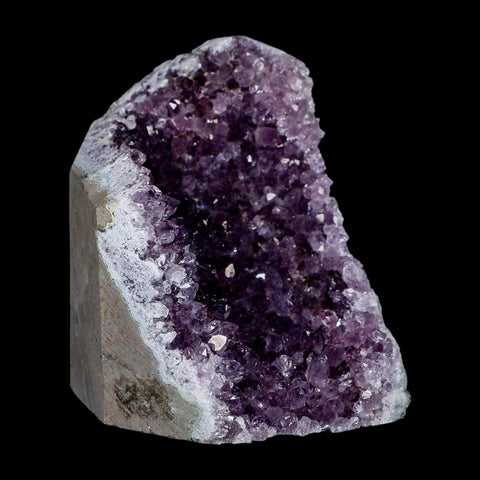 4.1" Rough Purple Amethyst Crystal Cluster Mineral Specimen Brazil Self Standing - Fossil Age Minerals
