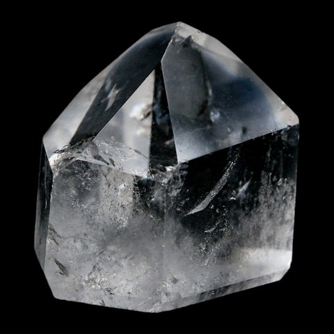 1.7" Crackle Crystal Quartz Tower Point Mineral Specimen Self Standing Brazil - Fossil Age Minerals