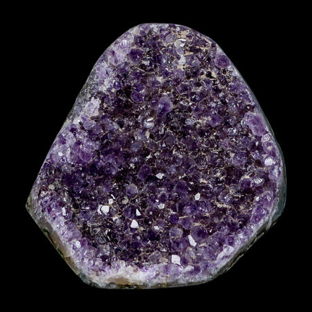 3.5" Rough Purple Amethyst Crystal Cluster Mineral Specimen Brazil Self Standing