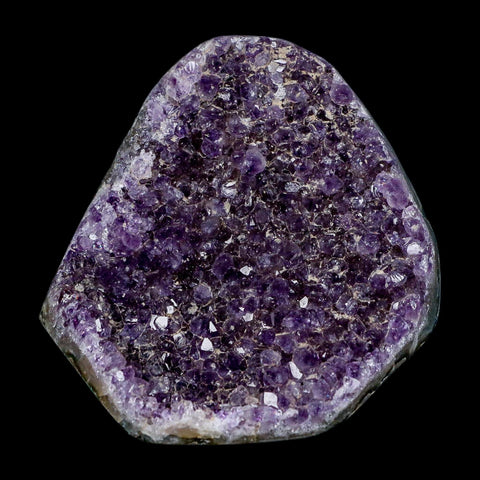 3.5" Rough Purple Amethyst Crystal Cluster Mineral Specimen Brazil Self Standing - Fossil Age Minerals