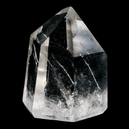 1.8" Crackle Crystal Quartz Tower Point Mineral Specimen Self Standing Brazil