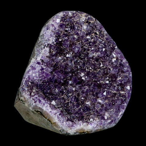 3.5" Rough Purple Amethyst Crystal Cluster Mineral Specimen Brazil Self Standing - Fossil Age Minerals